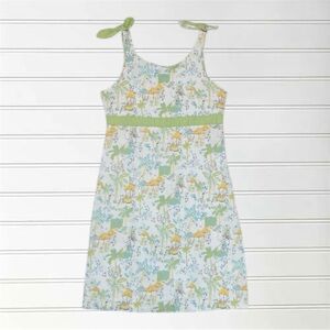 K.C. PARKER EUC Resort Beach Vacation Tropical Print Dress